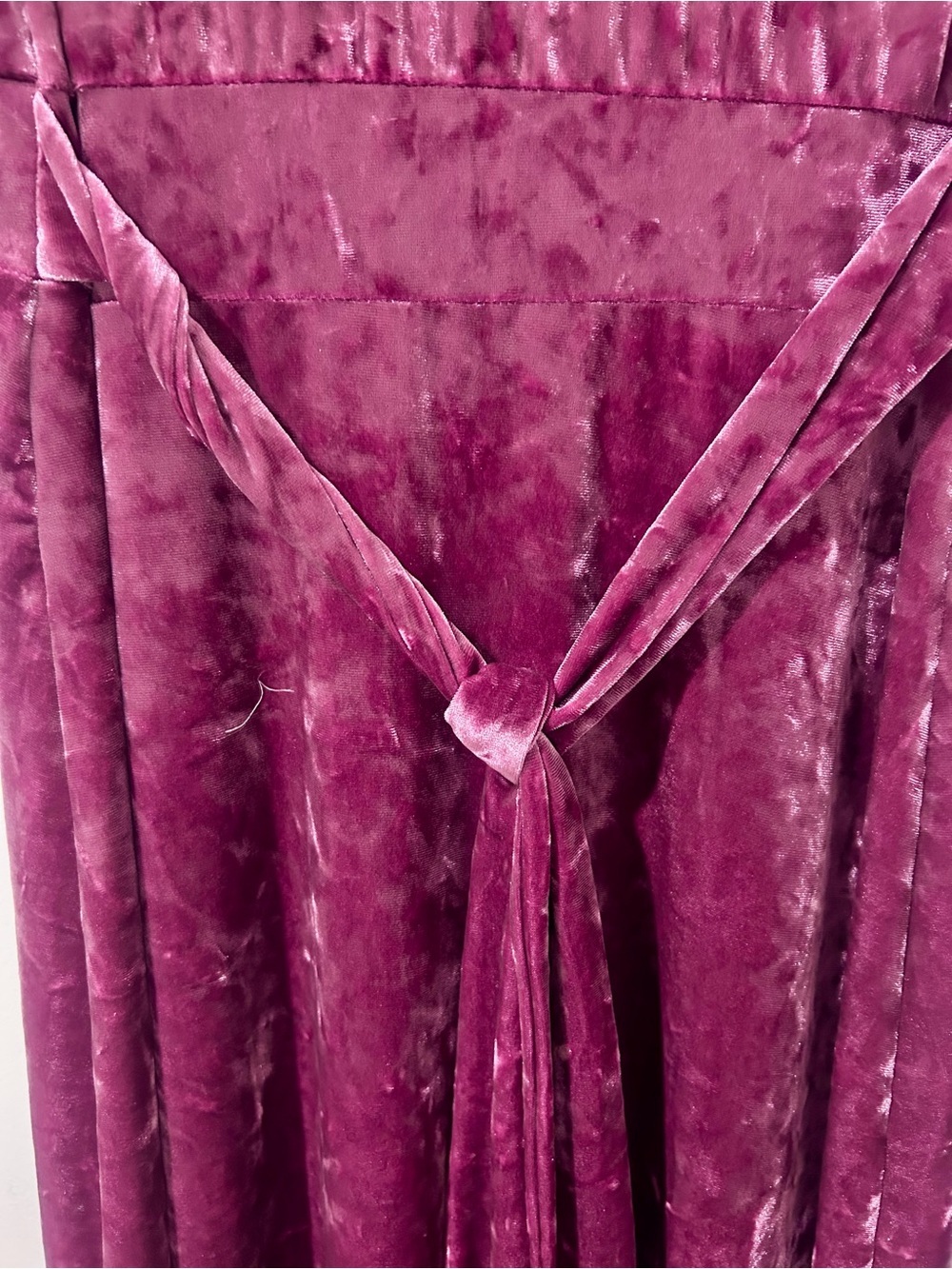 NWOT Velvet Maxi Noelle Dress in Pink Plum - Short Sleeves - Picture 5 of 6